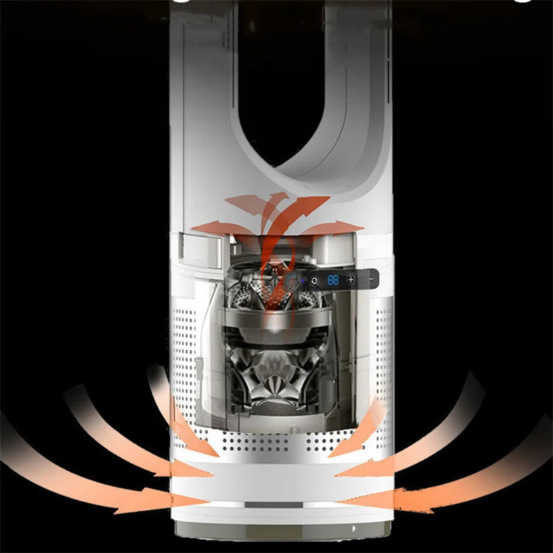 220V/110V 18 inch Warm and Cold Floor Type purification Fan super long time, quiet, multi gear, safety and no fan blade design